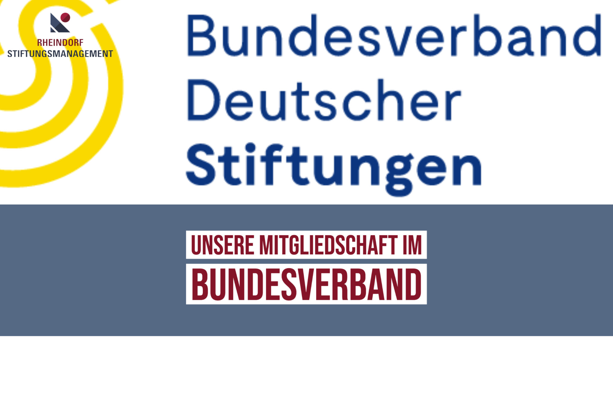 Wir Sind Mitglied Im Bundesverband Deutscher Stiftungen Warum 